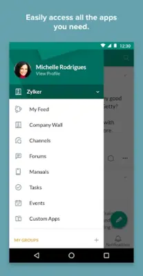 Zoho Connect android App screenshot 2